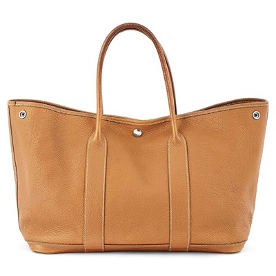 Lot 186 - Hermès Brown Leather 'Garden Party' Bag