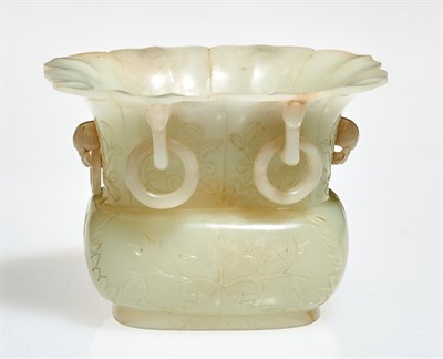 Lot 353 - A Mughal White Jade Vase