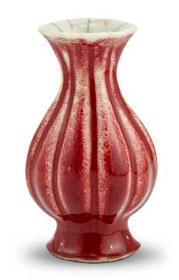 Lot 343 - A Chinese Flambe Glazed Porcelain Vase