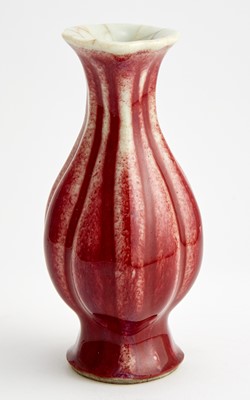 Lot 343 - A Chinese Flambe Glazed Porcelain Vase