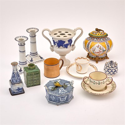 Lot 166 - Eleven Pieces of English or Continental Ceramics