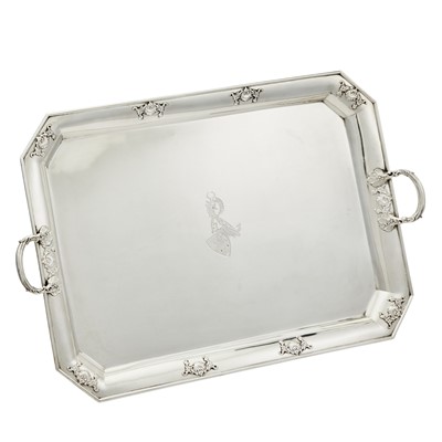 Lot 46 - Continental Silver Two-Handled Tray