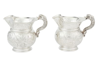 Lot 62 - Pair of Pampaloni Sterling Silver Water Pitchers