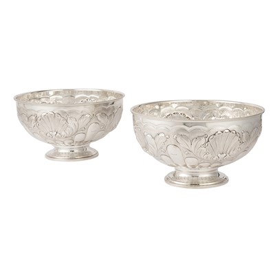 Lot 68 - Pair of Pampaloni Sterling Silver Centerpiece Bowls