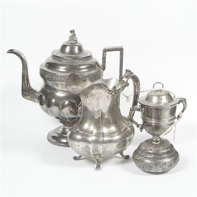 Lot 6 - Silver Coffee Set Consisting of Pot, Pitcher,...