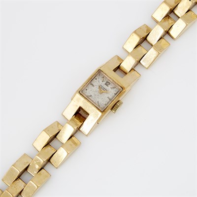 Lot 107 - Ladys Gold Bracelet Watch, 17 Jewels,...