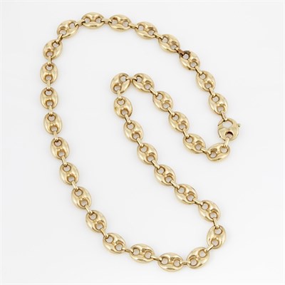 Lot 127 - Gold Necklace, less than 10K 51 dwt.
