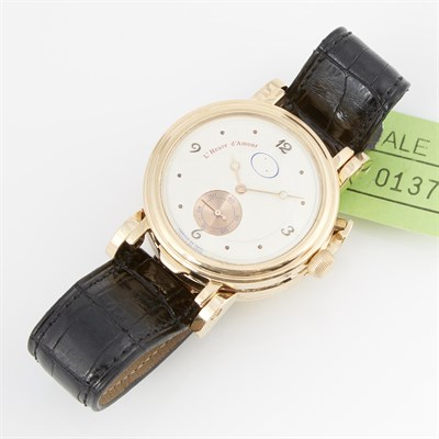 Lot 137 - Mans Gold Wrist Watch, L'Heure D'Amour, Quartz...