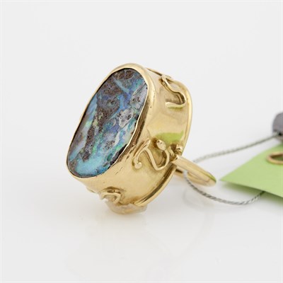 Lot 165 - Gold and Stone Ring, 18K 7 dwt. all