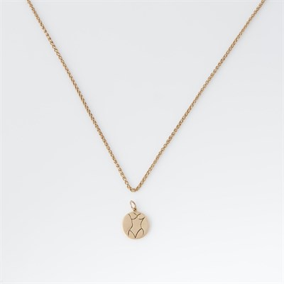 Lot 188 - Gold Pendant and Neck Chain, 18K 4 dwt.