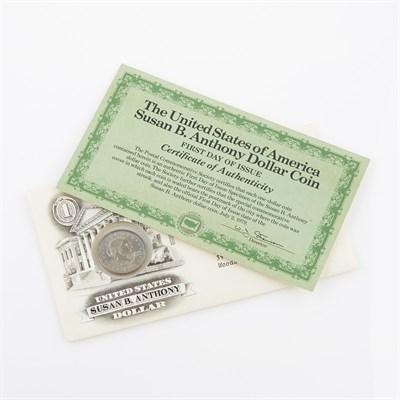 Lot 208 - US Metal Coin: $1--1979, Susan B. Anthony,...