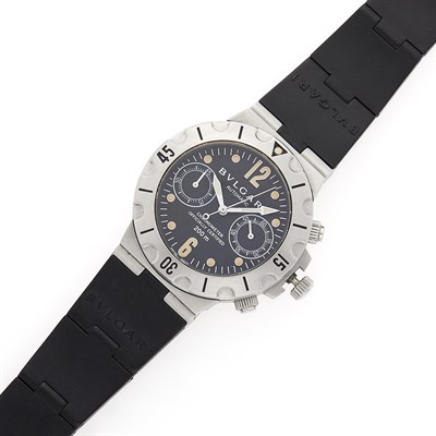 Lot 2238 - Bulgari Gentleman's Stainless Steel 'Diagono Scuba Chronometer' Wristwatch
