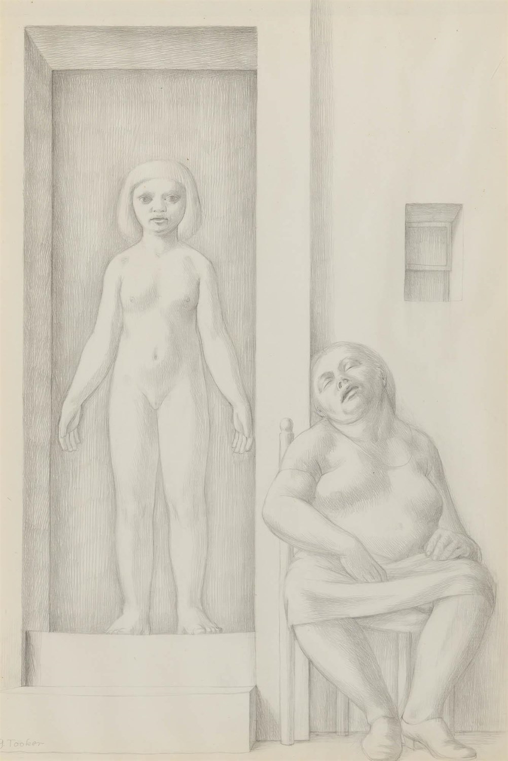 Lot 562 - George Tooker American, 1920-2011 Two Women...