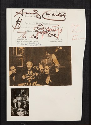 Lot 235 - WARHOL, ANDY and BEUYS, JOSEPH