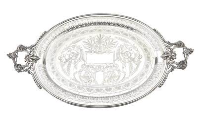 Lot 223 - American Sterling Silver Two-Handled Tray