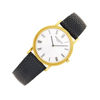 Lot 30 - Patek Philippe Gentleman's Gold 'Calatrava' Wristwatch, Ref. 3520D