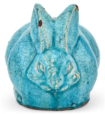 Lot 194 - A Chinese Turquoise Glazed Pottery Rabbit