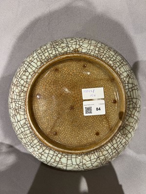 Lot 84 - A Chinese Ge Type Porcelain Dish