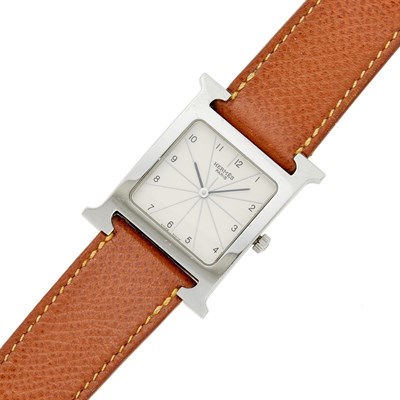Lot 1053 - Hermès Paris Stainless Steel 'Heure H' Wristwatch