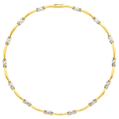 Lot 1023 - Two-Color Gold Necklace
