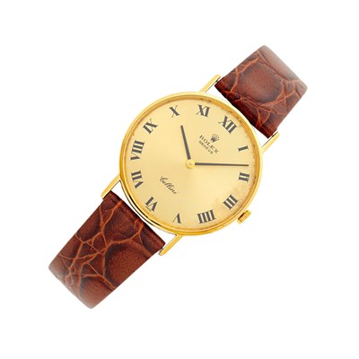 Lot 1246 - Rolex Gold 'Cellini' Wristwatch