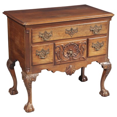 Lot 148 - Chippendale Carved Walnut Dressing Table