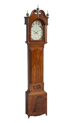 Lot 227 - Federal Inlaid Mahogany Tall Case Clock