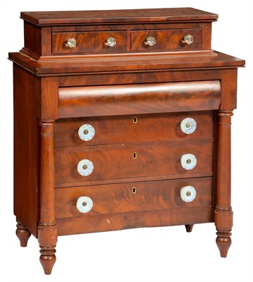 Lot 209 - Classical Miniature Mahogany Chest of Drawers