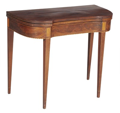 Lot 232 - Federal Inlaid Mahogany Card Table