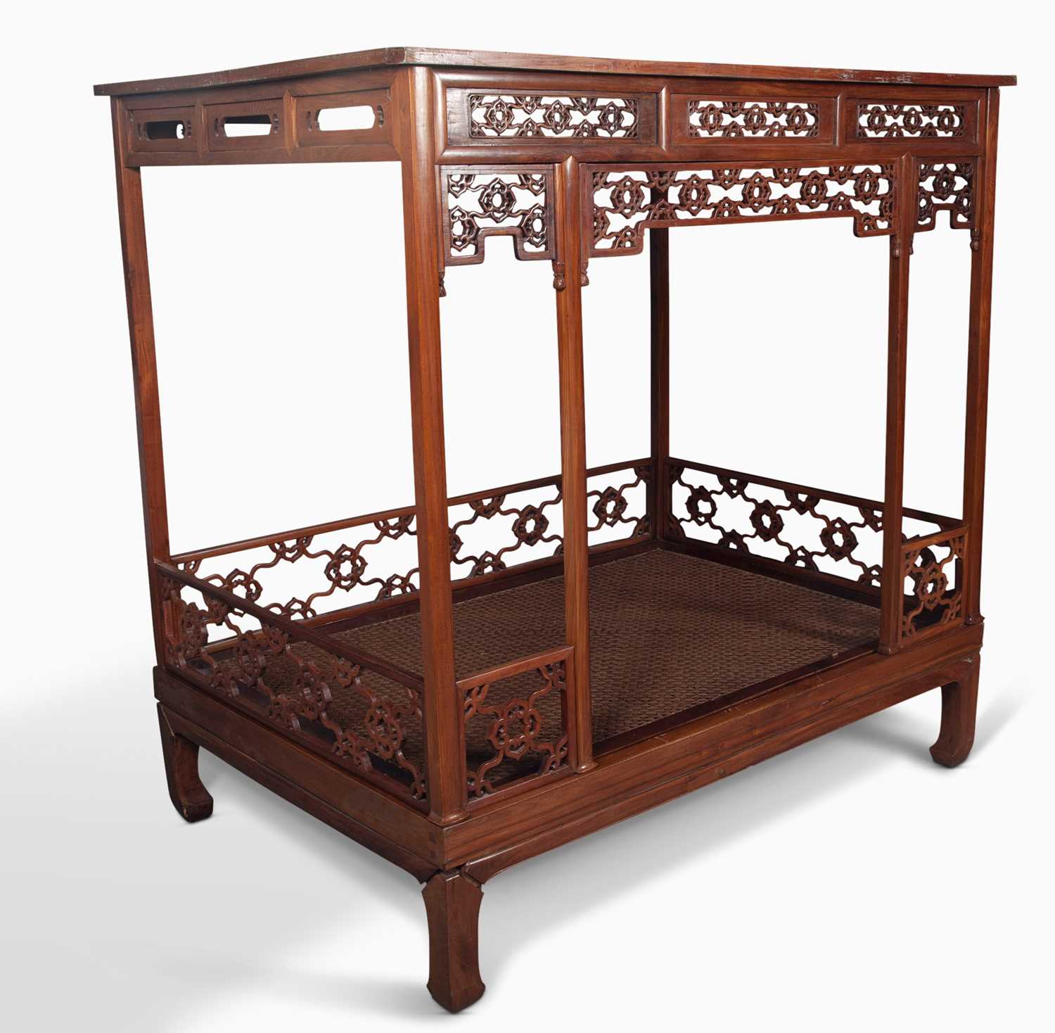 Lot 630 - A Chinese Hardwood Bed