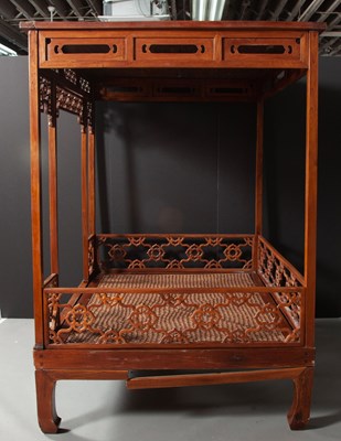 Lot 630 - A Chinese Hardwood Bed
