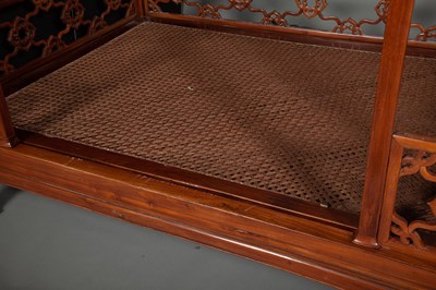 Lot 630 - A Chinese Hardwood Bed