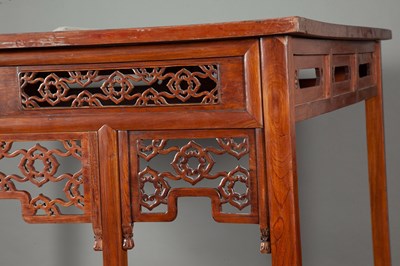 Lot 630 - A Chinese Hardwood Bed