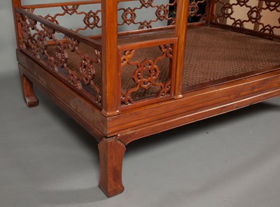 Lot 630 - A Chinese Hardwood Bed