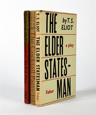 Lot 102 - ELIOT, T. S. Three plays by T. S. Eliot, all...