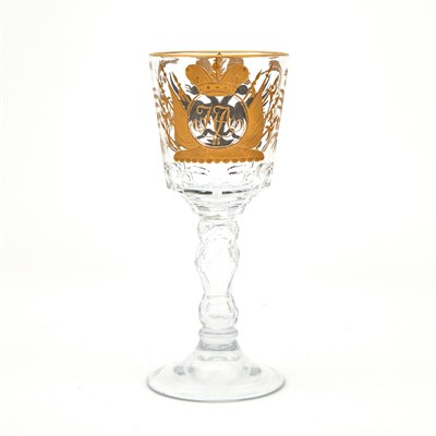 Lot 40 - Russian Glass Goblet from the Service for the...