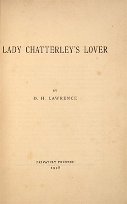 Lot 123 - LAWRENCE, D.[AVID] H.[ERBERT] Lady...