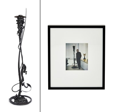 Lot 144 - Albert Paley Forged Steel Torchere