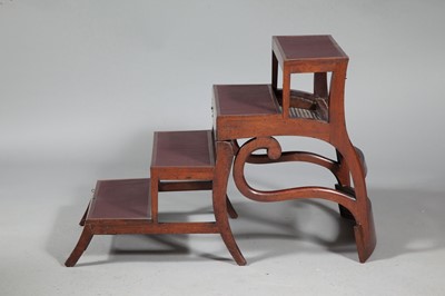 Lot 80 - Regency Mahogany Metamorphic Library Armchair, Formerly in the Rex Harrison Collection