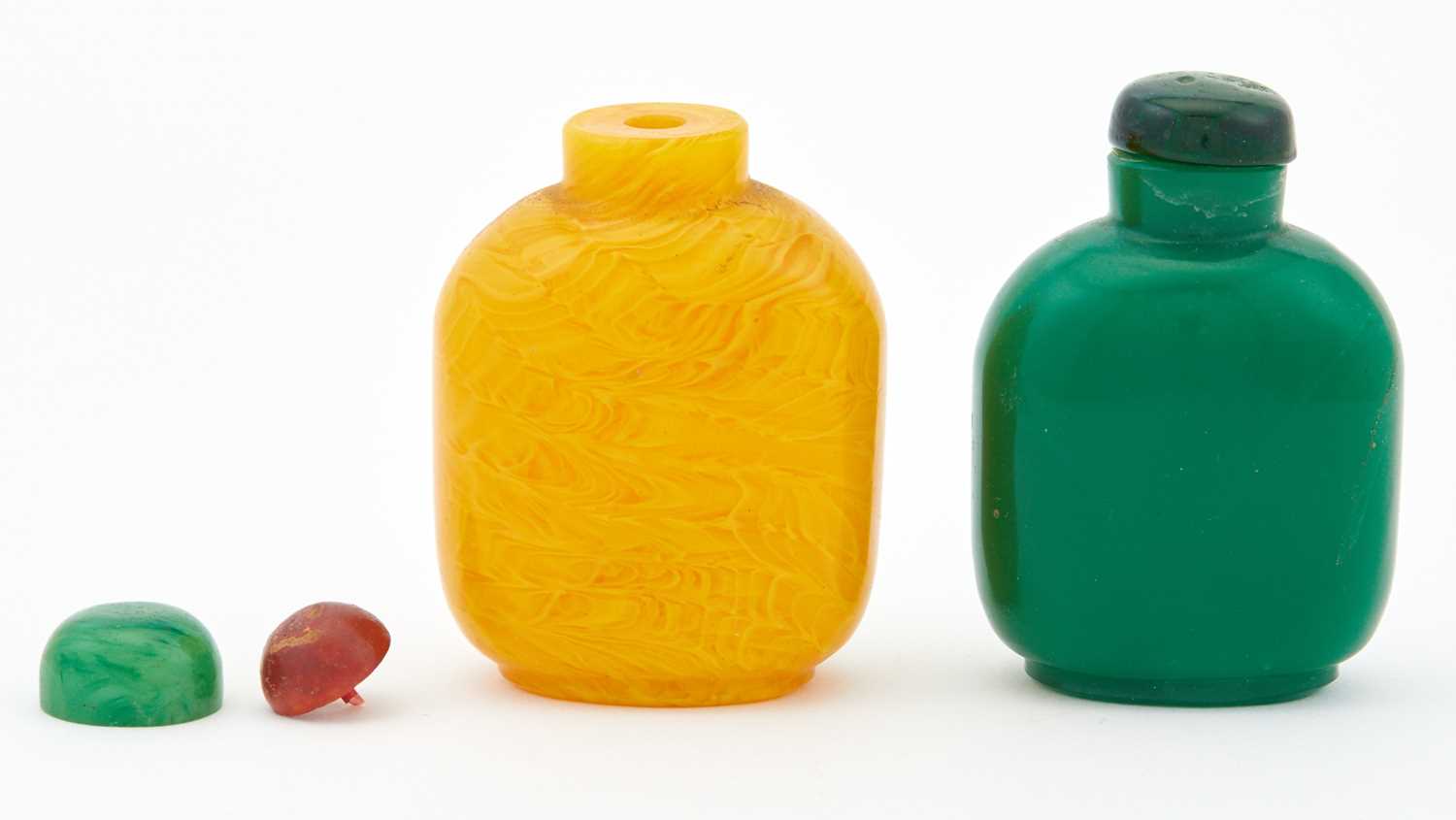 Lot 109 - Two Chinese Glass Snuff Bottles