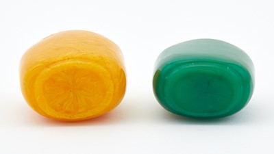 Lot 109 - Two Chinese Glass Snuff Bottles