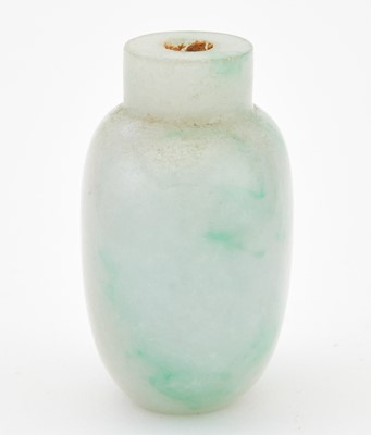 Lot 37 - A Chinese Jadeite Snuff Bottle