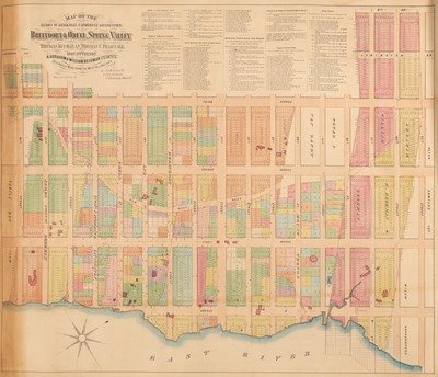 Lot 273 - Holmes' map of the Turtle Bay to the Upper East Side, from 49th to 65th streets