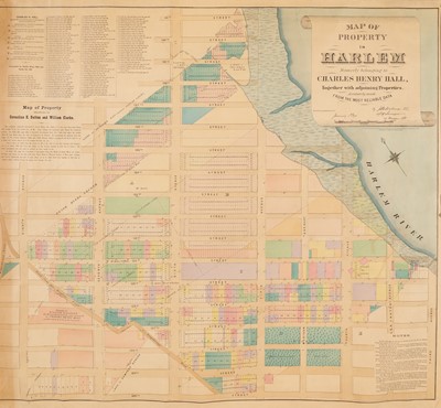 Lot 270 - Map of Property in Harlem with high water line reaching Fifth Avenue