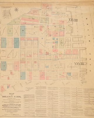 Lot 54 - A rare separately published map of the Lower East Side