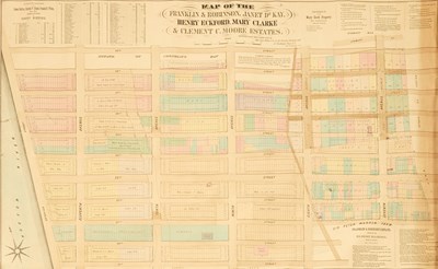 Lot 58 - A John Bute Holmes map of Chelsea, including the Clement C. Moore estate