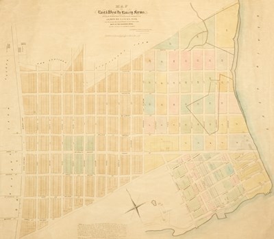 Lot 57 - A Holmes map of Delancey's farm, now part of Chinatown and the Lower East Side