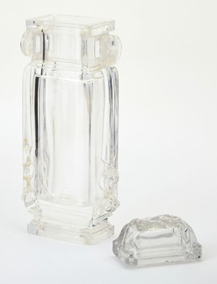 Lot 117 - Chinese Carved Rock Crystal Vase and Cover