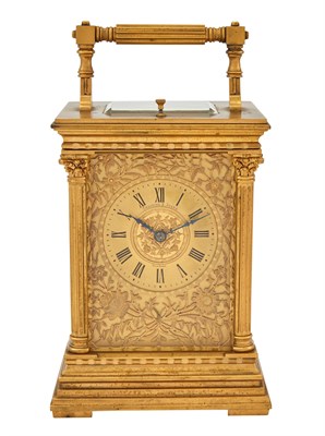 Lot 267 - French Gilt-Bronze Carriage Clock Retailed by...