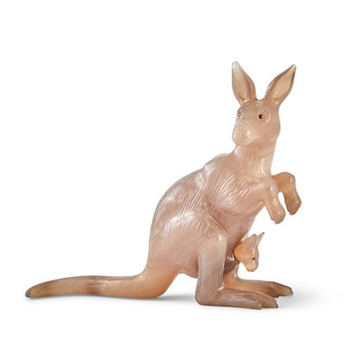 Lot 76 - Asprey Agate Figure of a Kangaro